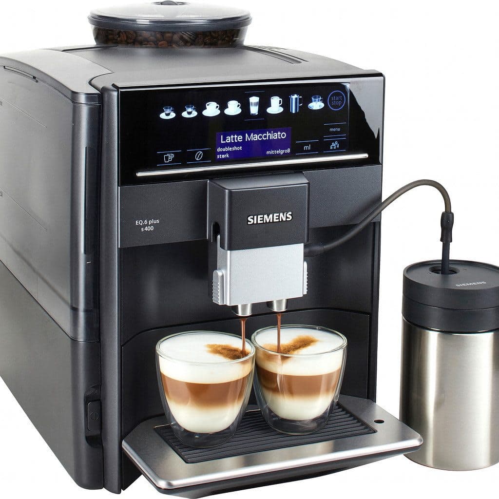 SIEMENS Kaffeevollautomat EQ.6 plus s400 TE654509DE, Keramikmahlwerk, OneTouch DoubleCup – Kaffeemaschinen
