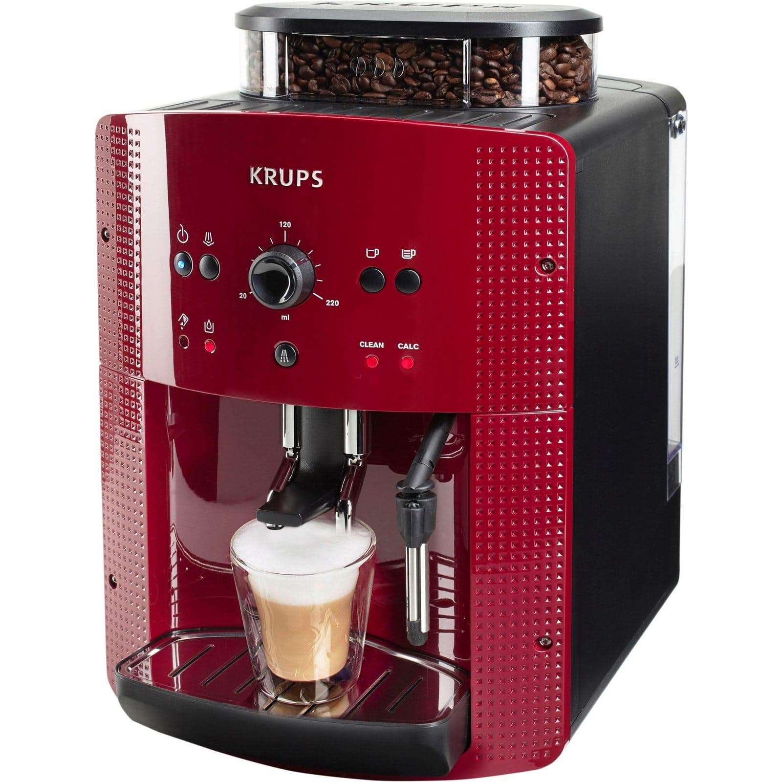 Krups Kaffeevollautomat EA8107 Arabica, Kegelmahlwerk aus Metall, 2-Tassen-Funktion – Kaffeemaschinen
